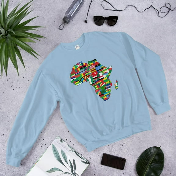 African Flags Unisex Crewneck Sweatshirt