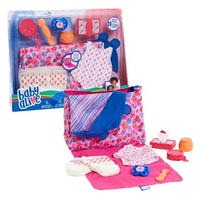 Baby Alive Doll Accessories Refill Includes 10 Food Packets 5 Doll Diapers Walmart Com Walmart Com