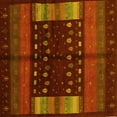 thumbnail image 1 of Ahgly Company Indoor Square Oriental Yellow Traditional Area Rugs, 6' Square, 1 of 4