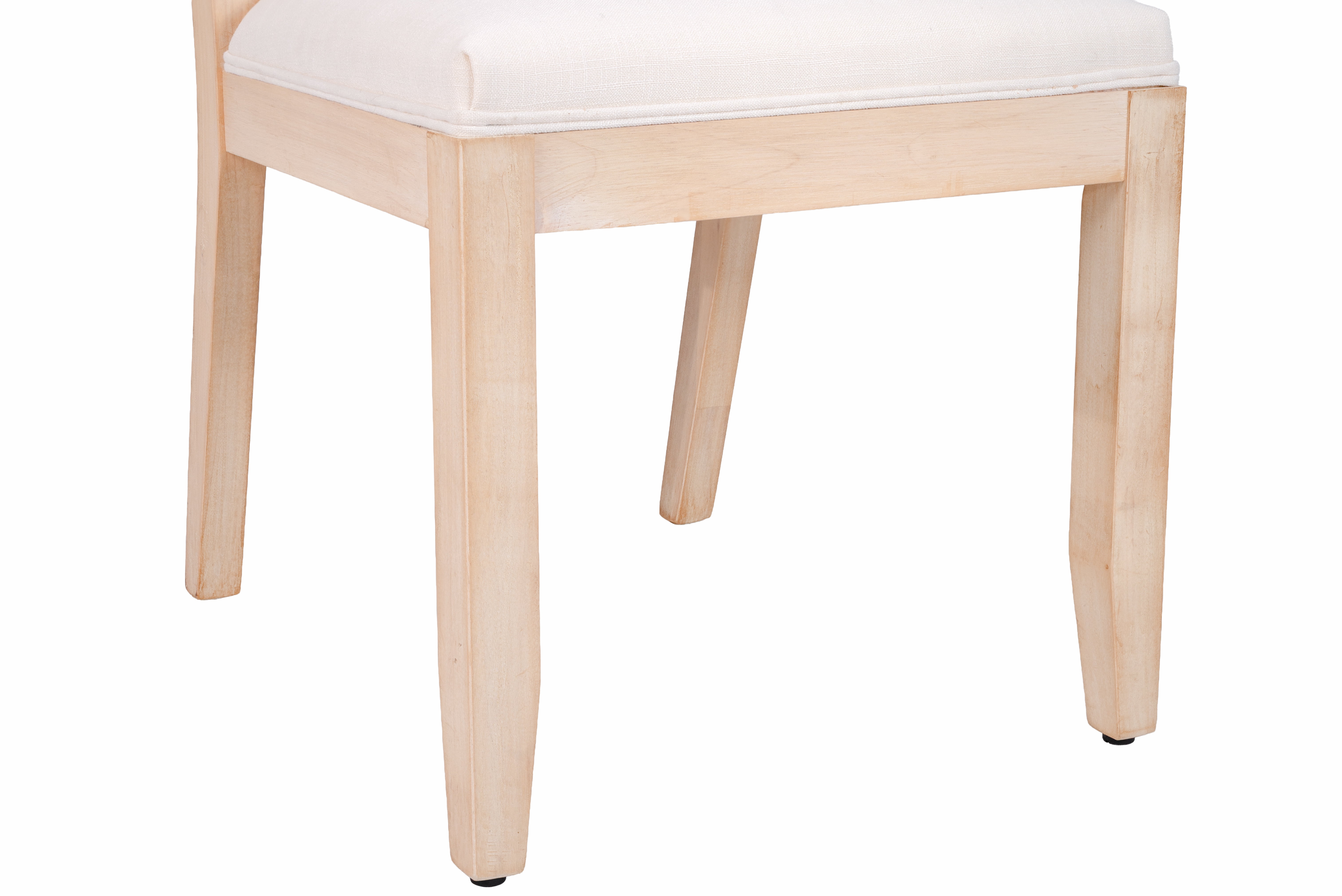 Farmhouse Rattan Dining Chairs Set of 2, Modern Kitchen & Dining Room Chairs, Cane Low Back, with Natural Solid Wood Frame, Beige