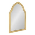 thumbnail image 3 of Kate and Laurel Eileen Framed Arch Mirror, 20" x 30", Gold, Traditional Glam Windowpane-Inspired Arched Mirror For Bathroom Vanity, Bedroom, Entryway Console, 3 of 6