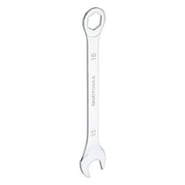 Uxcell 15mm 6-Point Thin Combination Wrench Double Ended Box and Open End Chrome Plated Steel, Silver