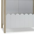 thumbnail image 5 of Powell Allyson 2-Shelf Kid's Bookcase with Lower Bin, White/Natural, 5 of 11