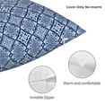 thumbnail image 3 of Yiaed Stylized Flowers Vintage Boho Print Pillow Covers Super Soft Decorative Square Throw Pillow Covers Case Cushion Covers for Sofa Couch Bedroom Car Decor（No pillow core）-22"x22", 3 of 7