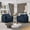 Blue, variant on YWEN Oversized Accent Chair Set of 2, Chenille Modern Comfy Deep Seat Large Upholstered Armchair with Side Pockets, Reading Single Sofa Chairs for Bedroom Living Room Apartment