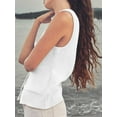 thumbnail image 4 of Sherrylily Women Sweater Vest Tank Tops Button Down Shirts Scoop Neck Fashion Sleeveless Ribbed Top S-2XL, 4 of 5