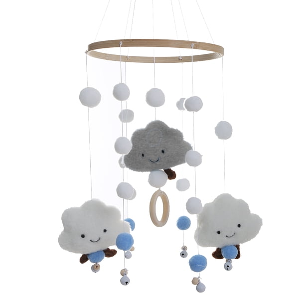 Adorno colgante móvil para cuna de bebé, adorno de cama de guardería, carillones de viento, cama de cuna móvil, juguete de decoración de guardería de bosque para baby shower, para niñas/niños Ormromra 222586-3