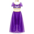 thumbnail image 6 of inhzoy Kids Girls Sequins Arabian Princess Dress-Up Wedding Birthday Festival Party Fancy Outfit 6-16 Purple 8, 6 of 7