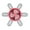 Pink, variant on Osdhezcn Ceiling Fan LED Ceiling Garage Light Workshop Lighting Plastic Texture Fan Light