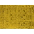 thumbnail image 1 of Ahgly Company Machine Washable Indoor Rectangle Oriental Yellow Industrial Area Rugs, 2' x 3', 1 of 4