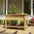Better Homes & Gardens Cedar Raised Garden Bed,, Legs and Shelf