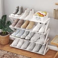 thumbnail image 3 of 4-Tier Slim Shoe Rack – Space-Saving Vertical Shoe Tower for Entryway & Narrow Closet,Lightweight Storage Organizer, 3 of 5