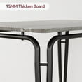 thumbnail image 4 of GloryStar 5 Piece Dining Table Set for 4, Sturdy MDF, Metal Frame Square Table with Chairs, Compact Breakfast Set for Home, Office, Restaurant, Easy Clean, Quick Assembly, 4 of 7