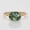 Rose Plated, variant on East West Oval Cut Moss Agate Promise Ring, 925 Sterling Silver Yellow Gold Plated Chunky Minimalist Ring, Handmade Jewelry, Anniversary Gift for Her
