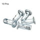 thumbnail image 3 of M4 Conexión Tuercas 10uds Roscado Inserto Tuerca Carbón Acero Galvanizado Remache Tuercas para Delgado Metal 22mm Longitud, 3 of 5