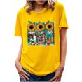 thumbnail image 1 of Moda mujer verano media manga pulóver sólido Casual blusa Tops Fridja zx354, 1 of 3