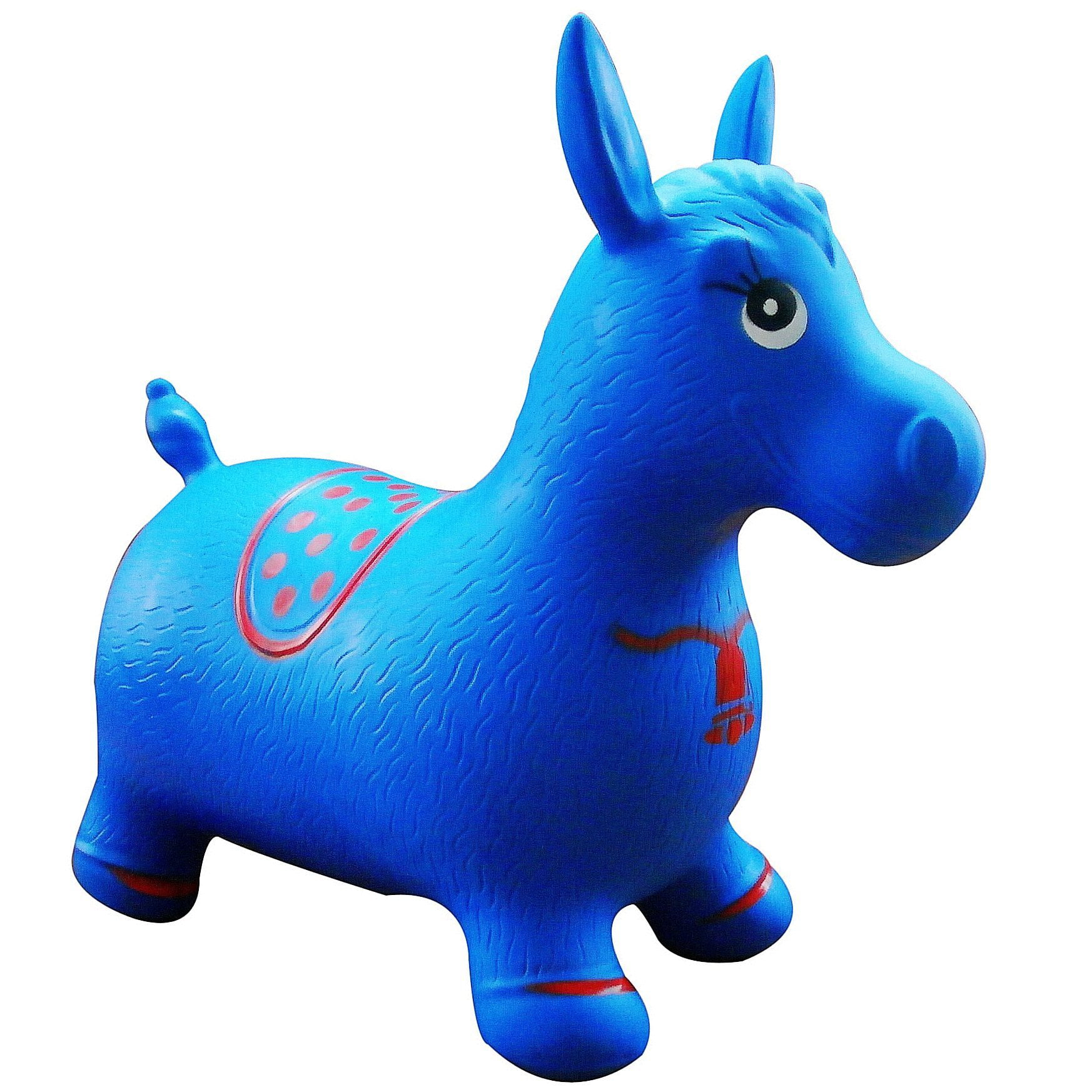 Kids Inflatable Space Blue Jumping Bouncy Horse Hopper Ride Pump Included for sale online 