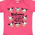 thumbnail image 4 of Inktastic Welcome to the Herd with Cute Black and White Holstein Cows Boys or Girls Baby Bodysuit, 4 of 5