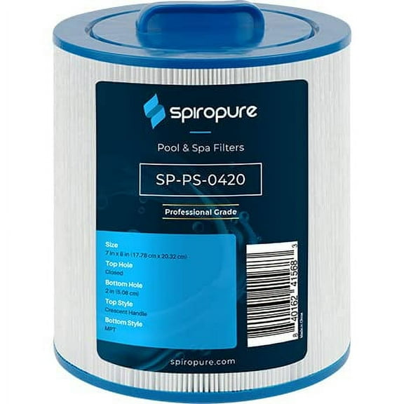 SpiroPure Replacement for Unicel 7CH-322 Pleatco PAS35-2 Filbur FC-0420 Hot Tub Spa Pool Filter Replacement Cartridge