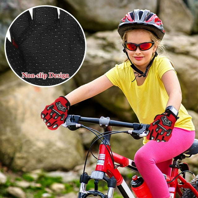 Youkk Polyester Stay Warm And Dry With These Full Finger Motorcycle Gloves For Winter Rides Winter Gloves red 1Set