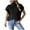Black, variant on Women's High-Neck Sweater Vest Acrylic Knit Sleeveless Top Button Detail Casual Wear Free Size Soft Pullover Warm Winter Layering Piece