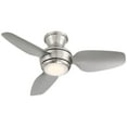 thumbnail image 6 of Casa Vieja 36" Whirl Modern Indoor Outdoor Ceiling Fan 3 Blade LED Light Remote Control Brushed Nickel Finish Bedroom Patio Hugger, 6 of 7