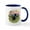 White/Navy Inside, variant on CafePress - Mt Country Black Lab# Large Mug - 11 oz Ceramic Mug - Novelty Coffee Tea Cup