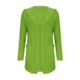 thumbnail image 2 of Uqiangy Women'S Clothing Fall Sweatshirt 2025 Fall Trendy Long Sleeve Women Round Neck Open Front Button Down Chunky Knit Cardigan Open Front Knitted Sweater Green S, 2 of 6