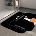 thumbnail image 6 of 1pc Ghost Black Cat and Pumpkin Absorbent Non-Slip Bathroom Thickened Flannel Rug Decor,Soft,Quick Drying,Suitable For Indoor/outdoor Use,Bathrooms,Bedrooms,Kitchens,Terrace,Laundry Rooms,16"x24", 6 of 9