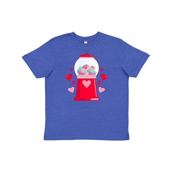 Inktastic Valentine's Day Gum-Ball Machine Youth T-Shirt