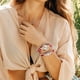 thumbnail image 4 of Reloj de pulsera de cuarzo Wmkox8yi Vintage Weave Wrap para mujer, 4 of 6
