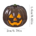 thumbnail image 2 of Qiulaii Glow In The Dark Mini Resin Jack O Lantern Ornament Luminous Pumpkin Head Figurine Tiered Tray Decor Halloween Party DIY Craft Supplies, (M), 2 of 5