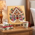 thumbnail image 6 of Fllostpr Christmas DIY Diamonds Painting Kit, House Structure Full Round Drill Rhinestone Art Set for Wall Living Room Bedroom,9.8", 6 of 6