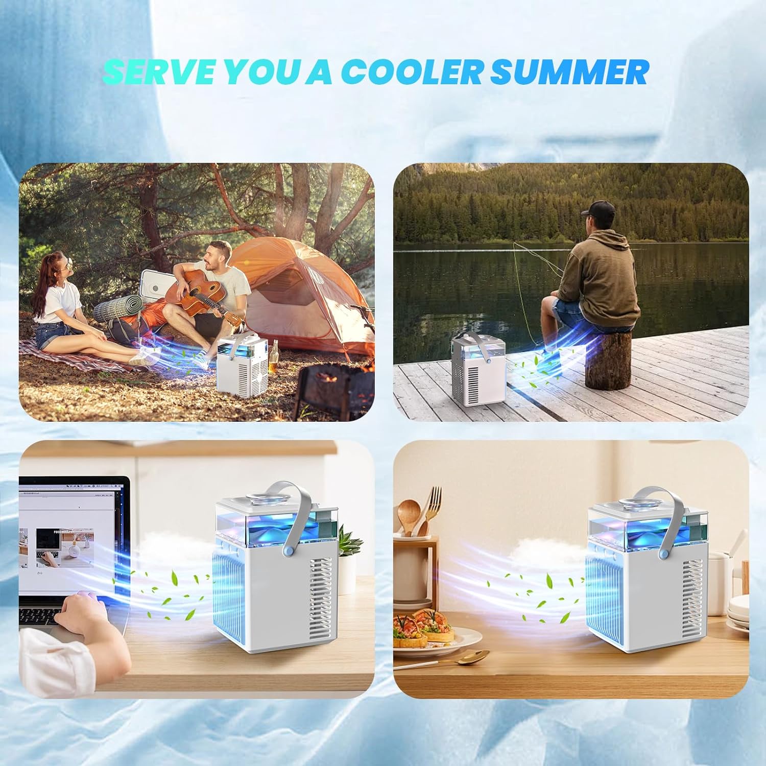 Thehomeuse Portable Air Conditioner, Gray