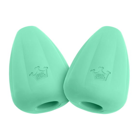Chew King by Mammoth Large Natural Rubber Treat Toy, Durable Kibble Holder Dog Toy, 2-Pack