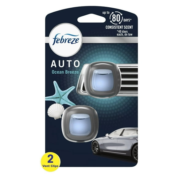 Febreze AUTO Air Freshener Vent Clip Ocean Breeze Scent