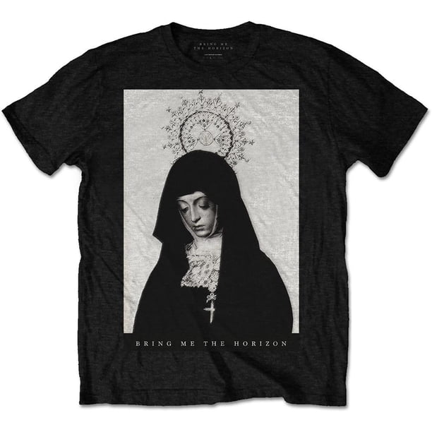 Bring Me The Horizon - Camiseta Monja de Algodón para Adultos Unisex (Negro)