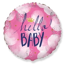 18 inch Hello Baby Girl Foil Mylar Balloon - Party Supplies Decorations