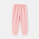 thumbnail image 4 of Pantalones largos para niños, de color liso, con cintura elástica, para niños de talla mediana y grande, informales y cómodos, de poliéster., 4 of 5