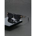 thumbnail image 1 of 1pc Unique Polygonal Plastic Men's Fashion Eyeglasses In Cool Hip-hop Rock Style, Suitable For Daily Use, 1 of 5