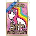 thumbnail image 3 of Ellie Ripberger Unicorn - Happy 5th Birthday Wall Poster, 22.375" x 34", Framed, 3 of 3