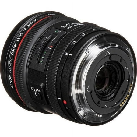 Canon - EF8-15mm F4L Fisheye USM Ultra-Wide Zoom Lens for EOS DSLR Cameras - Black