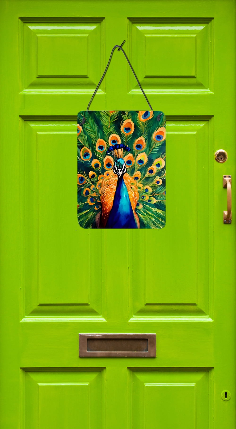Peacock Wall or Door Hanging Prints 12 in x 16 in
