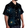thumbnail image 2 of Virgo Constellation Men's Casual Hawaiian Shirt Printed Button Down Short Sleeve Summer Beach Shirts Unisex, 2 of 6