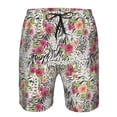 thumbnail image 3 of Fotbe Roses Mixed Zebra Trajes de Baño Estampados para Hombre, Shorts de Verano de Secado Rápido, Ropa de Playa, Bañadores-Small, 3 of 6