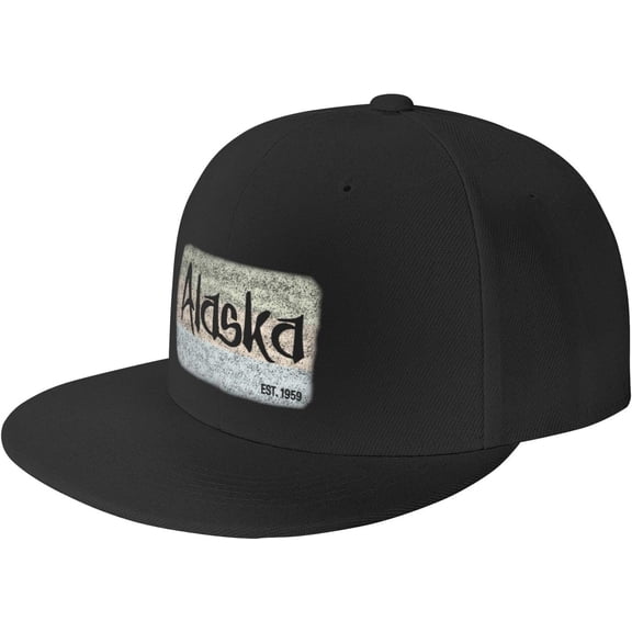 Alaska EST 1959 Trucker Hat Baseball Caps Men Flat Cap Women Dad Hat Ball Hat Adjustable Cowboy Hat Black