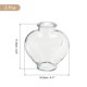 thumbnail image 2 of Uxcell 2 Pcs 12 oz/400ML Frascos de vidrio transparente en forma de corazón con tapa de corcho, cuerda y etiquetas en blanco para decoraciones de Halloween, 2 of 5