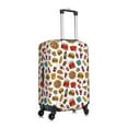 thumbnail image 3 of Xecao Hot Dog Pizza print Elastic Luggage Cover, with double-sided print , is perfect for travel, business, and daily use, 3 of 9