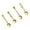 Gold, variant on SDFGTstore 4Pcs Antique Coffee Dessert Spoon Tableware Creative Handle Stirring Spoons Home Kitchen Tool Star Teaspoon