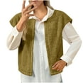 thumbnail image 4 of Diufon Womens Fuzzy Warm Vest Casual Sleeveless Open Front Cardigan Lightweight Fall Fashion Winter Jackets, 4 of 8
